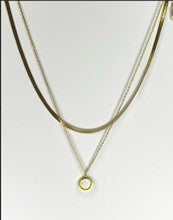 Two-Tone Pendant Necklace