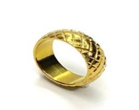 Golden Texture Ring