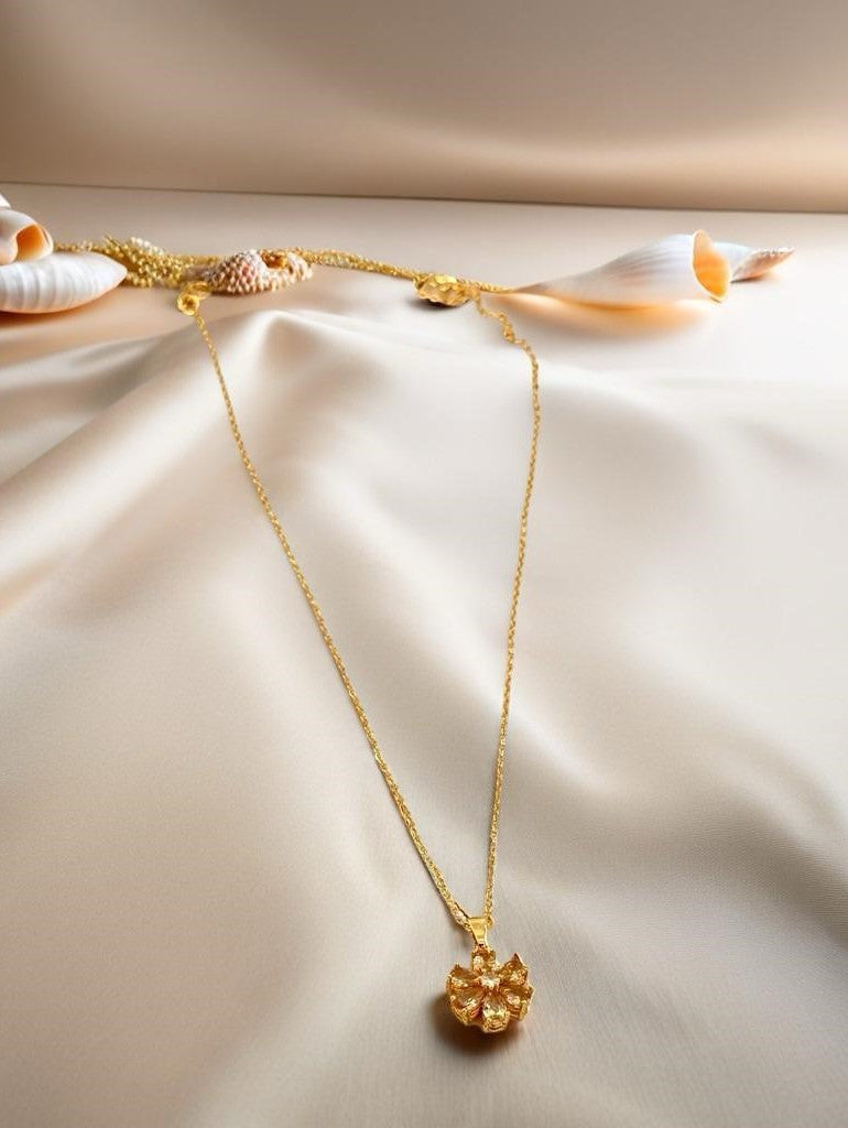 Golden Petal Necklace